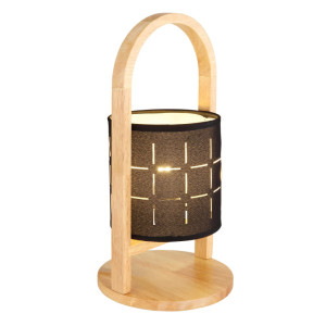 Lampa stołowa NINJA 1XE14 DREWNO NATURALNE 21506B GLOBO