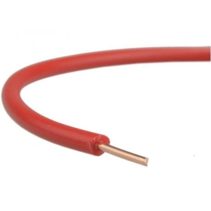 Przewód instalacyjny H07V-U / DY 1 750V czerwony drut HELUKABEL