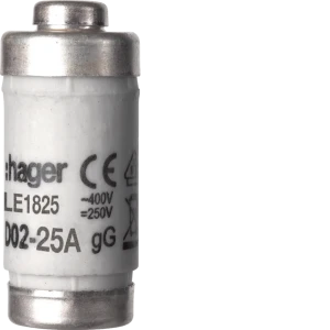 Bezpiecznik zwłoczny D0 D02/E18 25A 400V gL/gG LE1825 HAGER