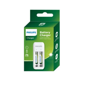 Ładowarka USB do akumulatorków/baterii AA/AAA + akumulatorki 2xAAA VALUE SCB2070NB/00 PHILIPS
