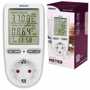 Watomierz z wyświetlaczem LCD OR-WAT-435 ORNO