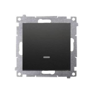 Łącznik schodowy z podświetleniem S10 czarny CW6L.01/49 KONTAKT-SIMON