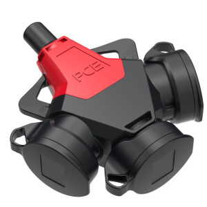 Rozgałęziacz potrójny TAURUS2 z bolcem z zatyczką IP54 243711-srw PCE