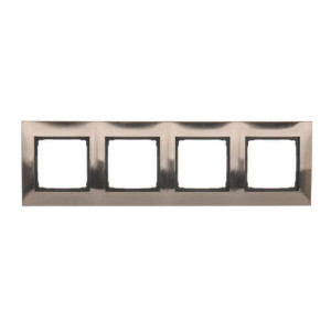 Ramka 4 czterokrotna S54 metalowa inox DR4/61 KONTAKT-SIMON