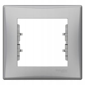 Ramka 1 pojedyncza SEDNA aluminium SDN5800160 SCHNEIDER