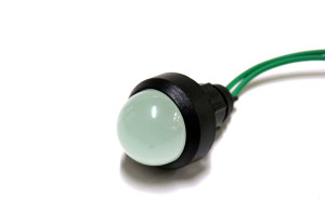 Kontrolka diodowa zielona, klosz 20 mm, 230V 84520005 SIMET