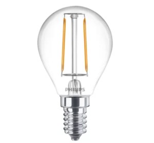 Świeczka żarnikowa przezroczysta LED 25W P45 E14 PHILIPS