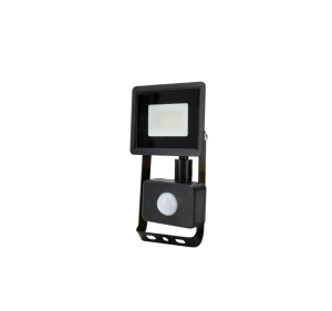 Naświetlacz LED SMD KASTEL 10W 6500K 820LM IP65 czarny cz. pir BEMKO