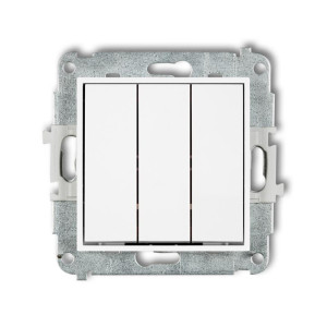Mechanizm łącznika potrójnego biały MINI KARLIK