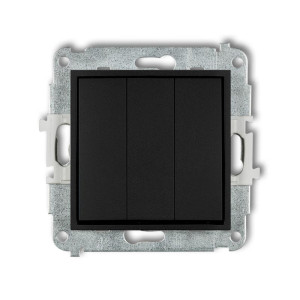 Mechanizm łącznika potrójnego czarny mat MINI KARLIK