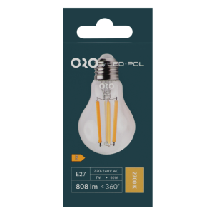 Żarówka ORO CLARO E27 A60 4W WW LED-POL