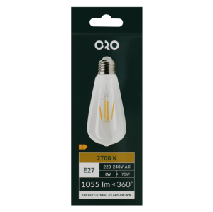 Żarówka ORO CLARO E27 ST64 7W NW LED-POL