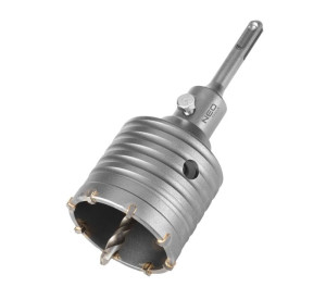 Otwornica widiowa 65 mm z adapterem SDS+ oraz wiertłem pilotującym TOPEX
