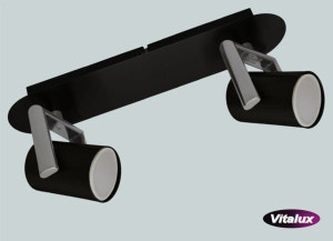 Spot czarny LED 2x4W ROLAND-2 VITALUX