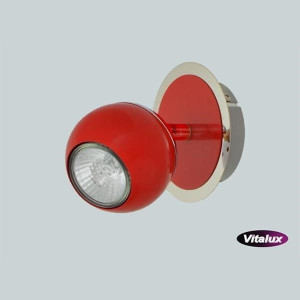Spot czerwony chrom 1x50W GU10 SAM-1 VITALUX