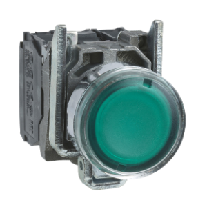Podświetlany przycisk kryty XB4BW33M5 LED NO+NZ 230-240V ZIELONY SCHNEIDER