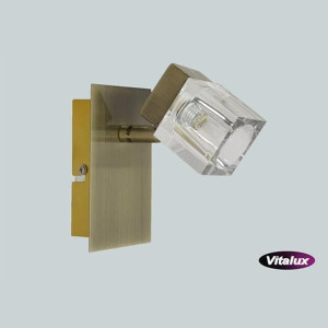 Spot antyczny mosiądz 1x40W G9 SHEFFILD-1 VITALUX