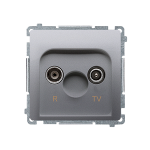 Gniazdo RTV końcowe moduł stal inox BMZAR1/1.01/21 KONTAKT SIMON