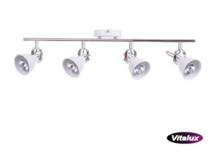 Spot biały metal 4x50W GU10 NOVUM-4WH VITALUX