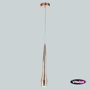 Lampa wisząca chrom LED 1x60W E27 EDNA VITALUX