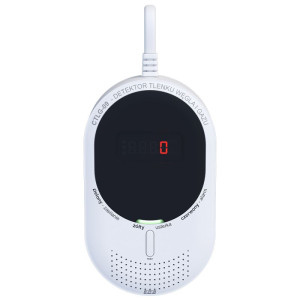 Detektor, czujnik tlenku węgla (czadu CO) i gazu (metan CH4) zasilanie 100-240VAC (podtrzymanie akumulator 3,6V); CTLG-09, F&F
