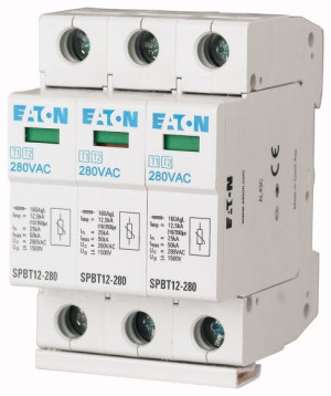 Ogranicznik przepięć typ 1+2 (klasa B+C) 3P 12,5kA 3M, SPBT12-280/3; EATON ELECTRIC