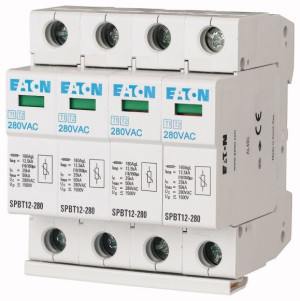 Ogranicznik przepięć typ 1+2 (klasa B+C) 4P 12,5kA 4M, SPBT12-280/4; EATON ELECTRIC