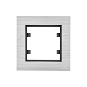 lumina passion Ramka 1-krotna, aluminium srebrne; WL9012, HAGER