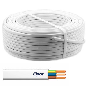 Przewód YDYp 3x1,5 żo 300/500V instalacyjny biały; ELPAR