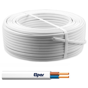 Przewód YDYp 2x2,5 450/750V instalacyjny biały, krążek 100m, ELPAR