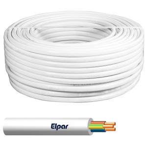 Przewód YDY 3x6 żo 450/750V biały instalacyjny; ELPAR