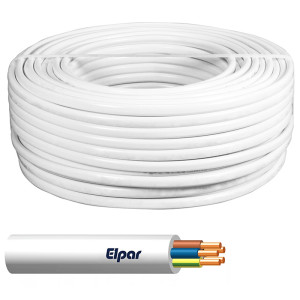 Przewód YDY 5x2,5 żo 450/750V instalacyjny okrągły biały; ELPAR