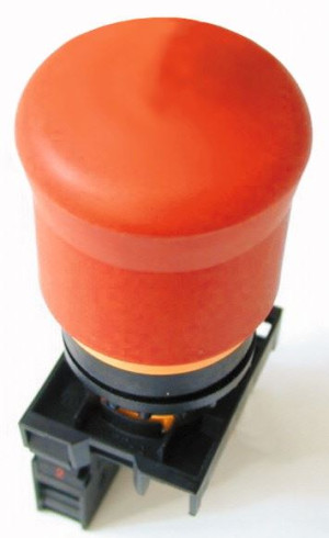 Przycisk bezpieczeństwa 22mm 1Z 1R płaski IP66, odblokowanie przez wyciągnięcie, M22-PV/K11; 216516, EATON ELECTRIC