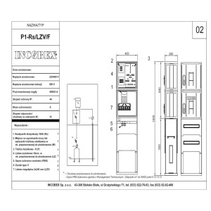 Złącze kablowo-pomiarowe P1-Rs/LZV/F+ keramzyt;; INCOBEX