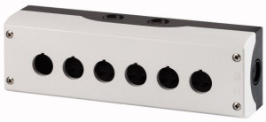 Obudowa kasety 6-otworowa 22mm szara IP67, M22-I6; 216540, EATON ELECTRIC