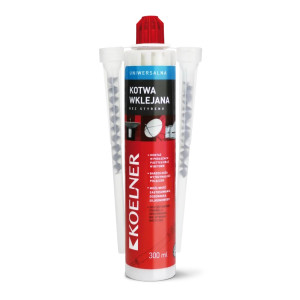 Kotwa chemiczna uniwersalna poliestrowa 300ml kartusz plastikowy; KEM-PSF-300-KOE KOELNER