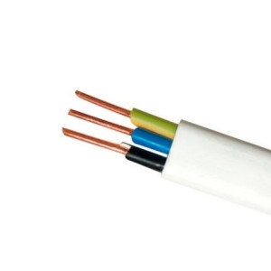 Przewód YDYp 3x1,5 żo 450/750V instalacyjny biały, krążek 100m; DAMIR