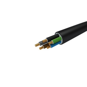 Kabel bezhalogenowy N2XH-J 5x6 RE 0,6/1kV B2ca, energetyczny i sterowniczy, czarny; ELTRIM
