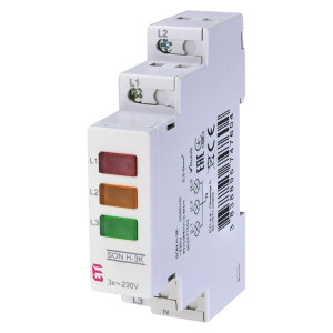 Lampka modułowa sygnalizacyjna 3-fazy trzy kolory, SON H-3K; 002471553, ETI POLAM