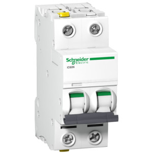 Wyłącznik nadprądowy 2P C 6A 6kA AC, Acti9 iC60N-C6-2; A9F04206, SCHNEIDER ELECTRIC