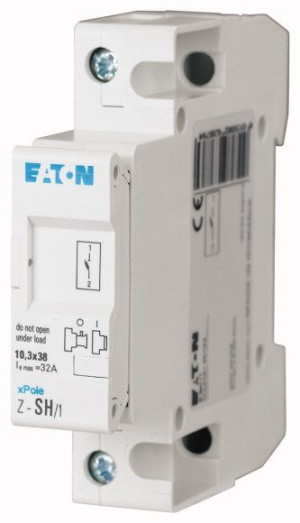 Rozłącznik bezpiecznikowy 1P do wkładek cylindrycznych 10x38mm, Z-SH/1; 263876, EATON ELECTRIC