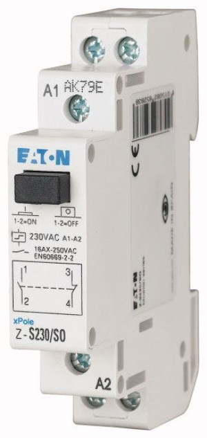 Przekaźnik impulsowy 16A 230VAC 1NO+1NC 1M, Z-S230/SO; 265283, EATON ELECTRIC