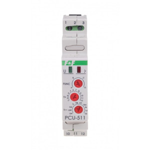 Przekaźnik czasowy wielofunkcyjny 1P(1NO/NC) 8A 0,1sek-576h 230V AC; PCU-511, F&F
