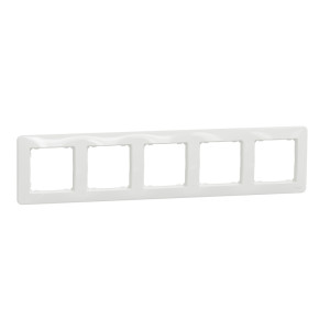Sedna Design Ramka 5-krotna, biała; SDD311805, SCHNEIDER ELECTRIC