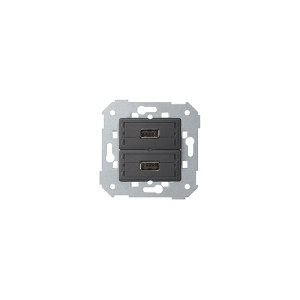 SIMON82 Gniazdo 2xUSB (2.0) typ A, żeńskie