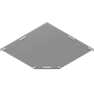 Pokrywa kolanka 90 stopni korytka o szerokości 200mm, grubość blachy 1mm, cynkowanie metodą zanurzeniową, PKKJ200-F; 1024203 BAKS