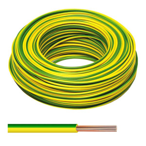 Przewód LgY 16 zielono-żółty H07V-K 450/750V 1G16 przewód jednożyłowy, żyła giętka, krążek 100m; ELPAR