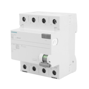 Wyłącznik różnicowoprądowy 4P 25A 30mA typ AC 10kA 400V 4M; 5SV4342-0 SIEMENS