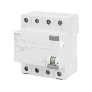 Wyłącznik różnicowoprądowy 4P 40A 30mA typ AC 10kA 400V 4M; 5SV4344-0 SIEMENS