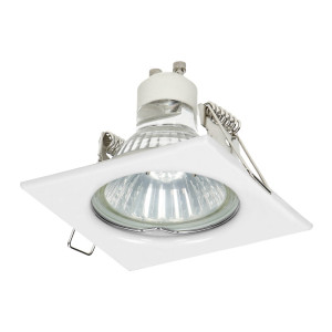 Ramka dekoracyjna oprawy punktowej, MR16/GU10 max 50W, kwadrat, stały, biały SUTRI SC